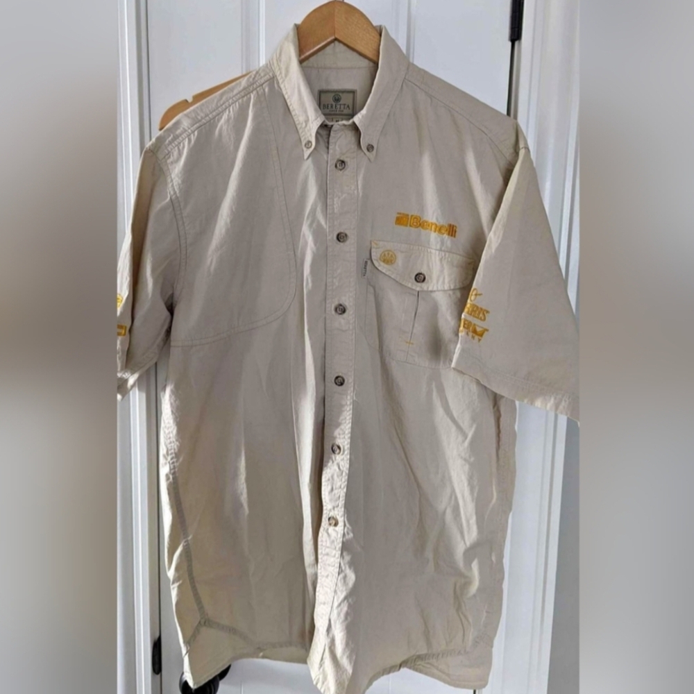Beretta men's outdoor hunting fishing aiming camp shirt